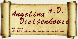 Angelina Dišljenković vizit kartica